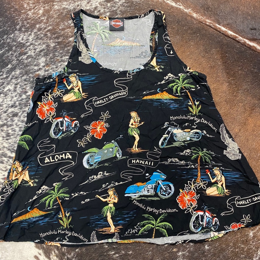 Rare Vintage Harley Davidson Hawaii Shirt